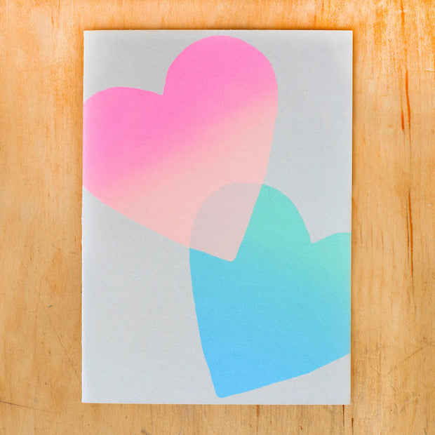 gradient hearts card