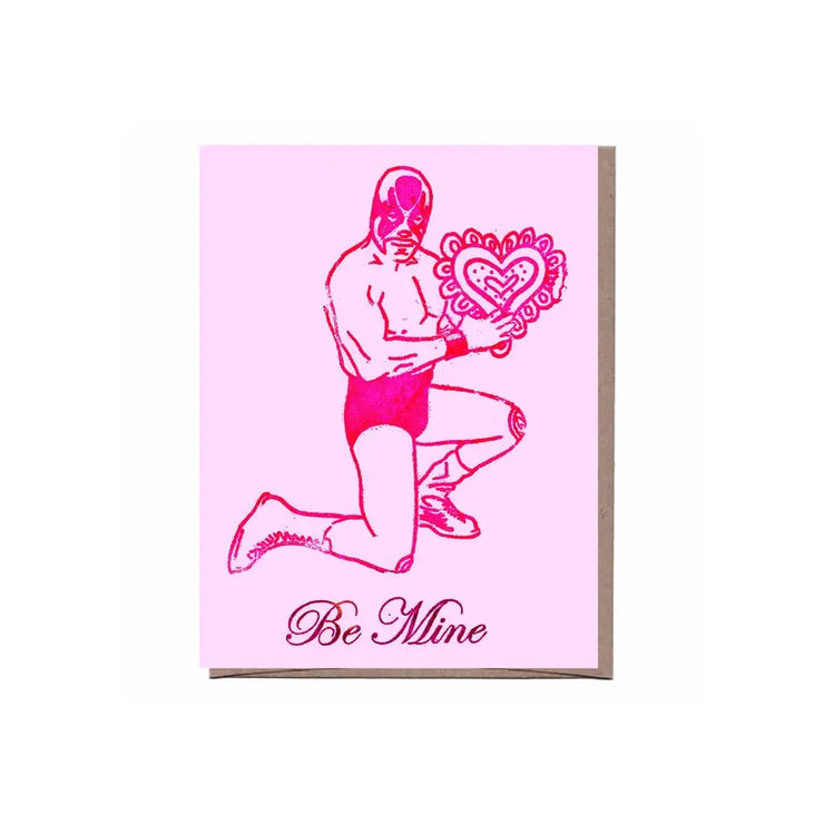 valentine luchador card