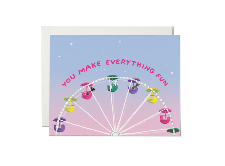 you make everything fun foil friendship card