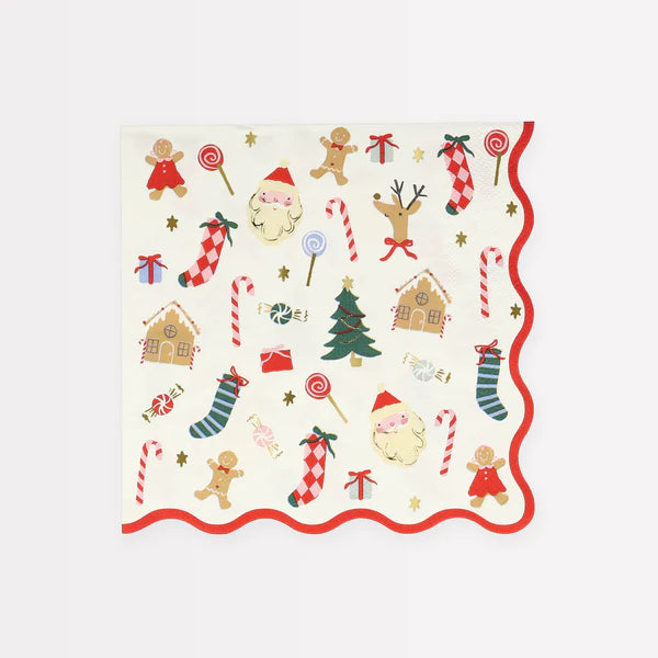 jolly christmas napkins