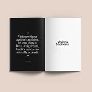 visions and actions journal