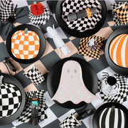 mod pattern pumpkin napkins