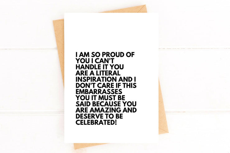 you deserve to be celebrated encouragement card