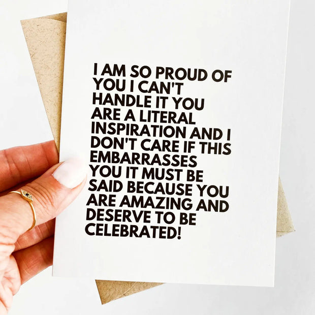 you deserve to be celebrated encouragement card