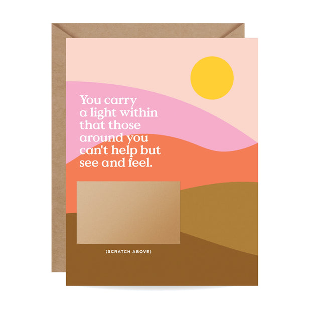 you carry a light scratch off card