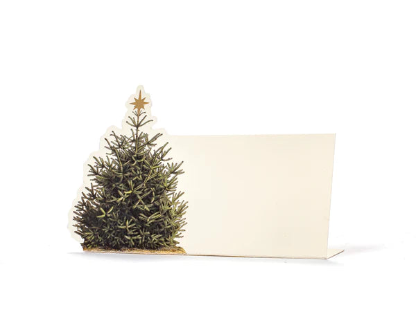 christmas tree place card - pack of 12