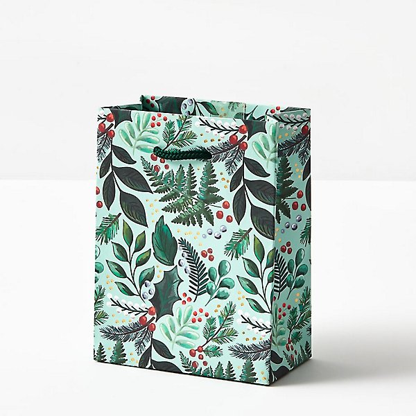 painterly botanical gift bag - small