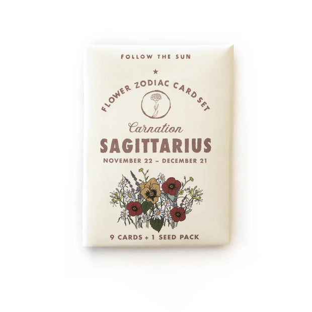 flower sticker astrology card sets