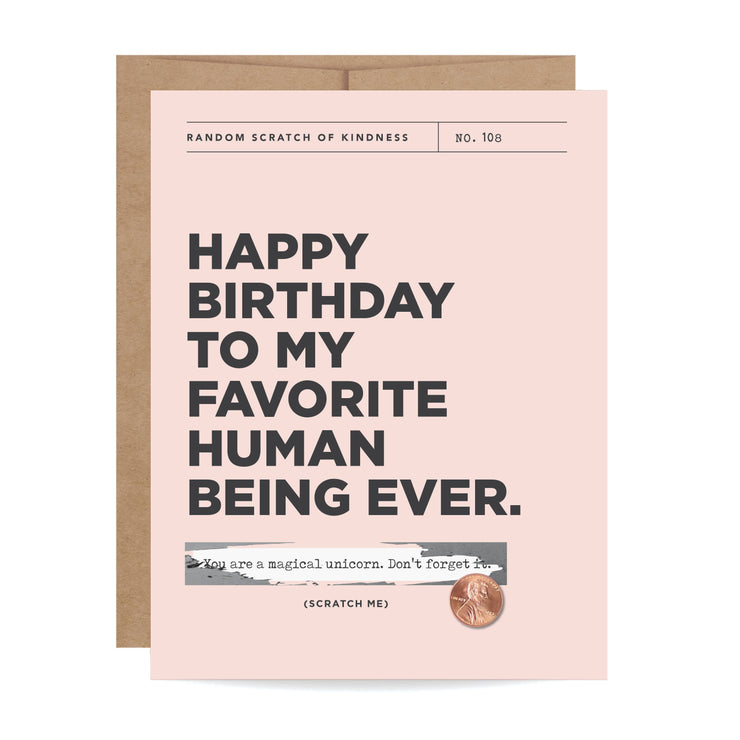 Scratch-off Happy Birthday Card
