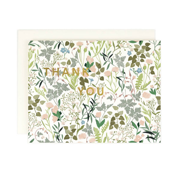 wildflower thank you card