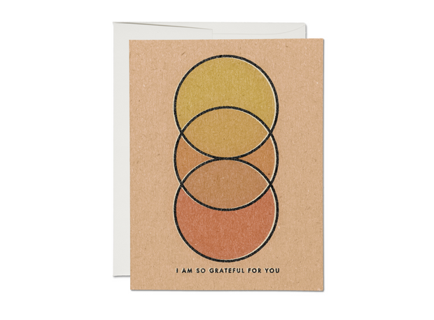 grateful circles thank you cards- single or set of 8