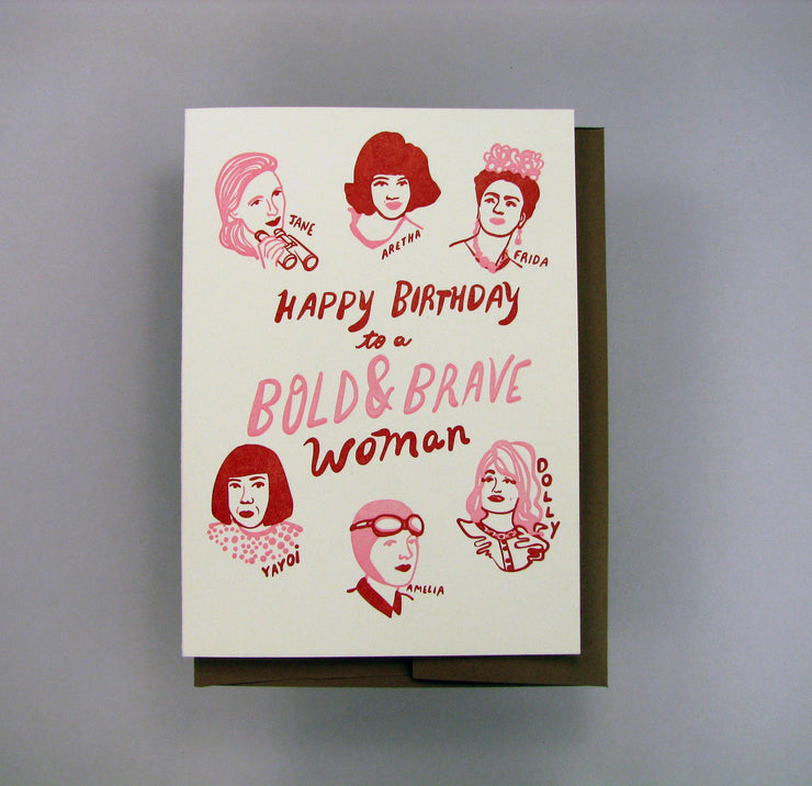 bold and brave woman birthday