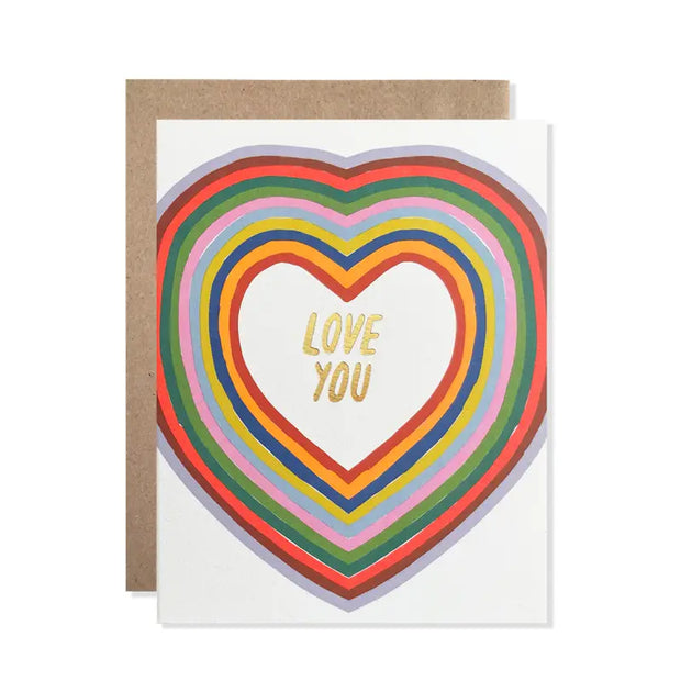 love you hearts card