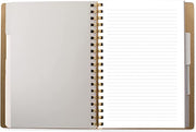 standard black faux leather notebook