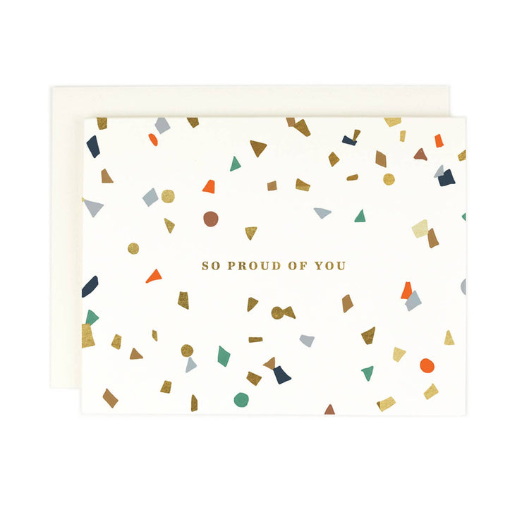 so proud of you confetti card