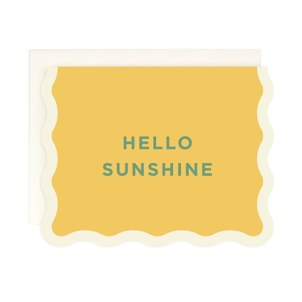 hello sunshine die cut card