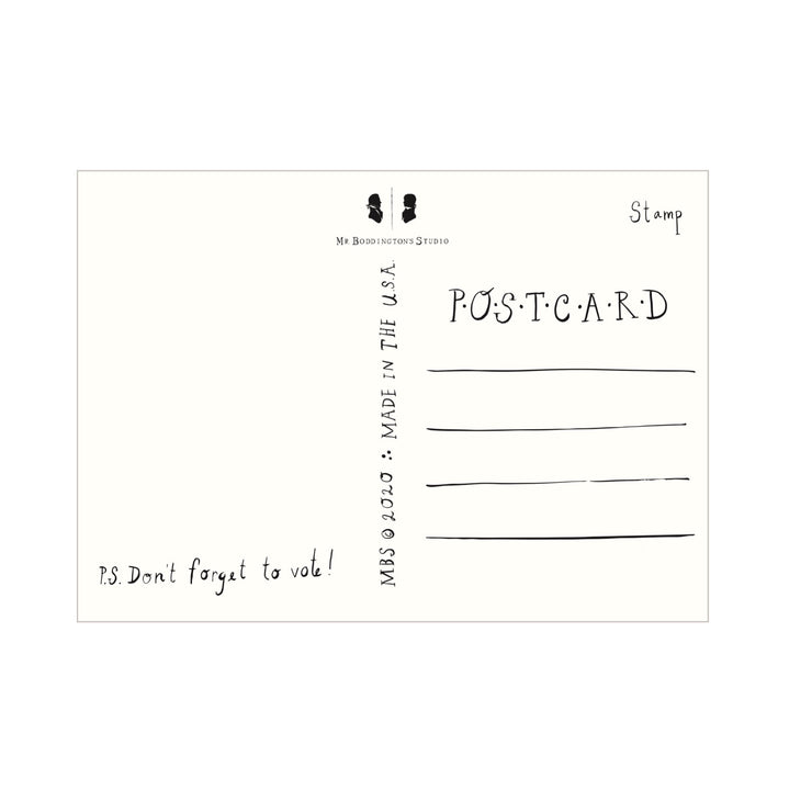 go vote! postcards - set of 10 (plus 10 free postcard stamps!)