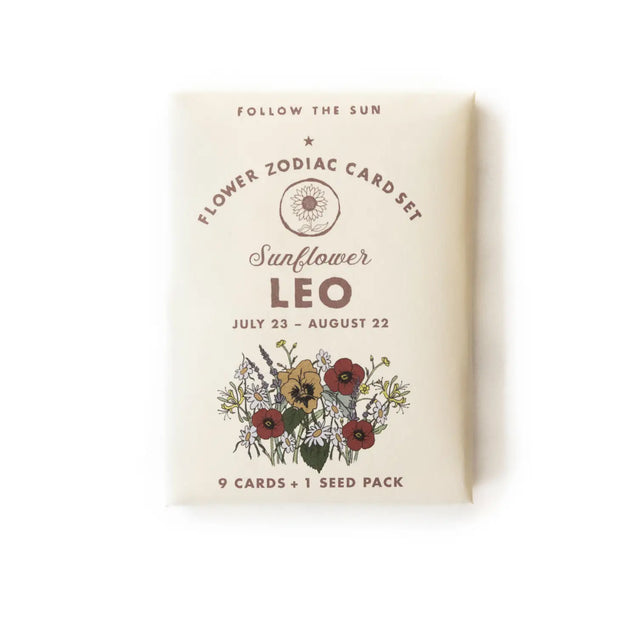 flower sticker astrology card sets