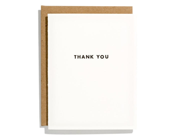 futura thank you card - single or set of 6