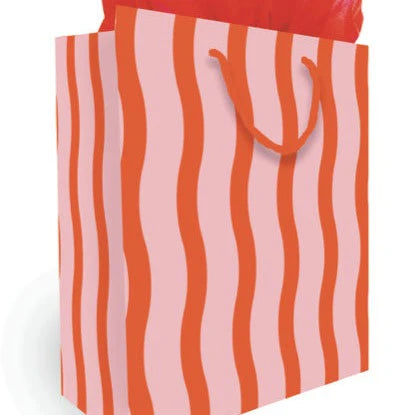 fussy stripe gift bag