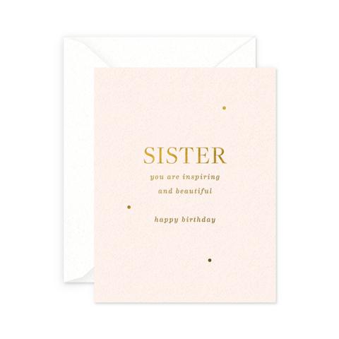 beautiful sister birthday card