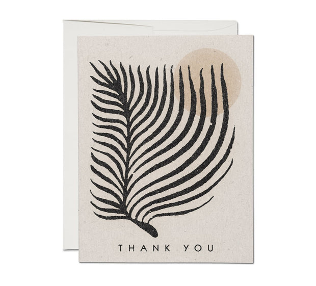 palm sun thank you cards - single or set of 8