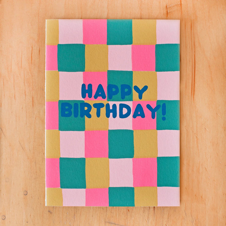 happy birthday squares card