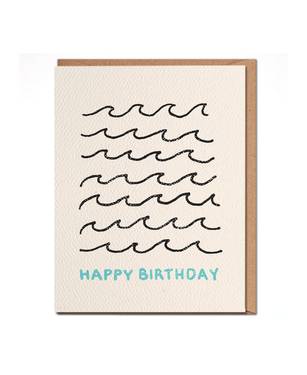 happy birthday wave card