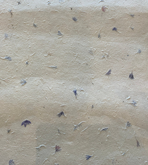 blue flower paper