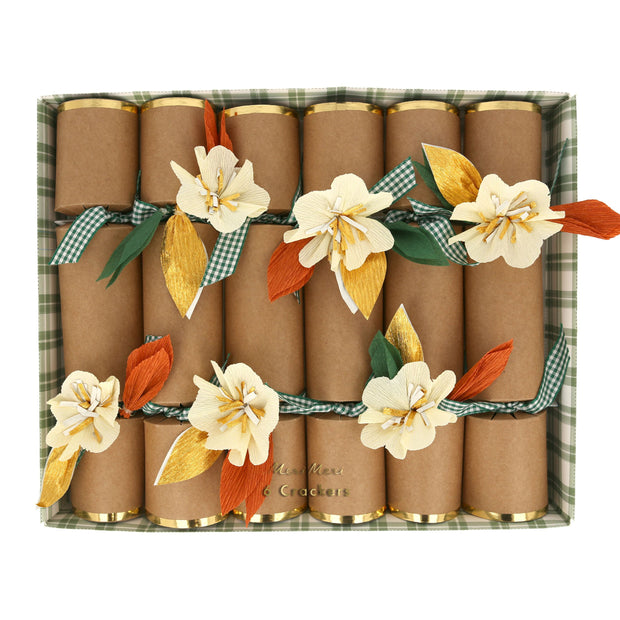 fall flower party crackers