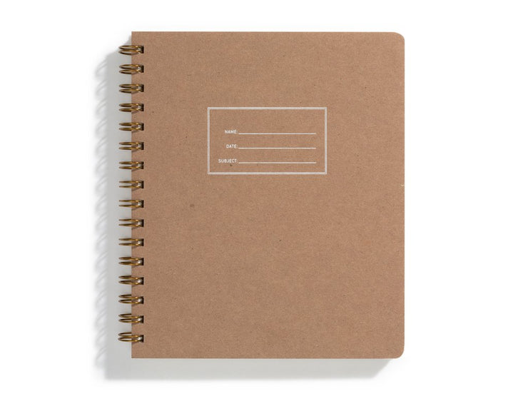 the standard notebook - grid, lined, sketch or dot-grid pages & various colors