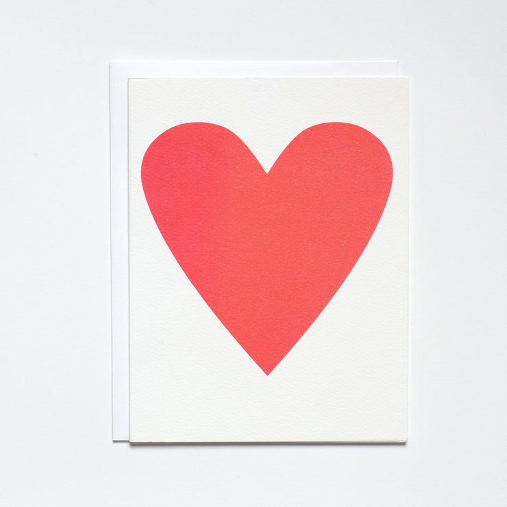 classic red heart card