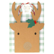medium reindeer gift bags (set of 2)