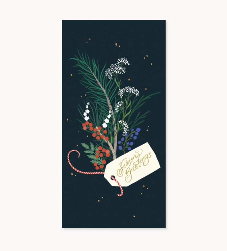 winter foliage pop-up card