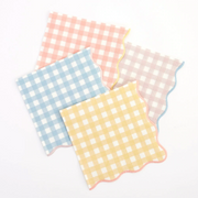gingham small napkins - pack of 20