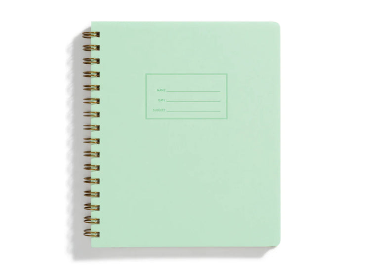 the standard notebook - grid, lined, sketch or dot-grid pages & various colors