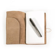 Suede Leather Bound Journals w/ Organic Cotton Paper - various sizes