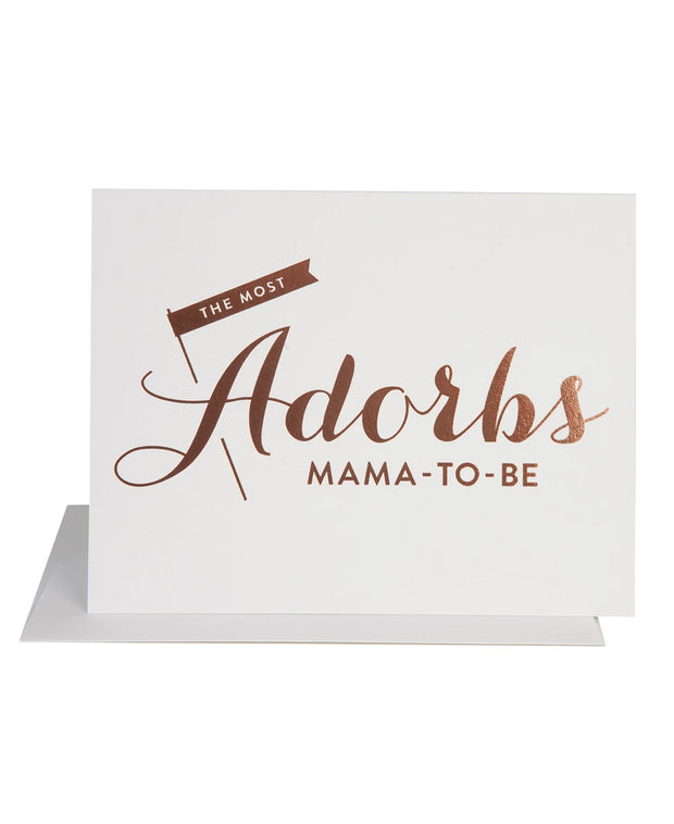 adorbs mama to be card