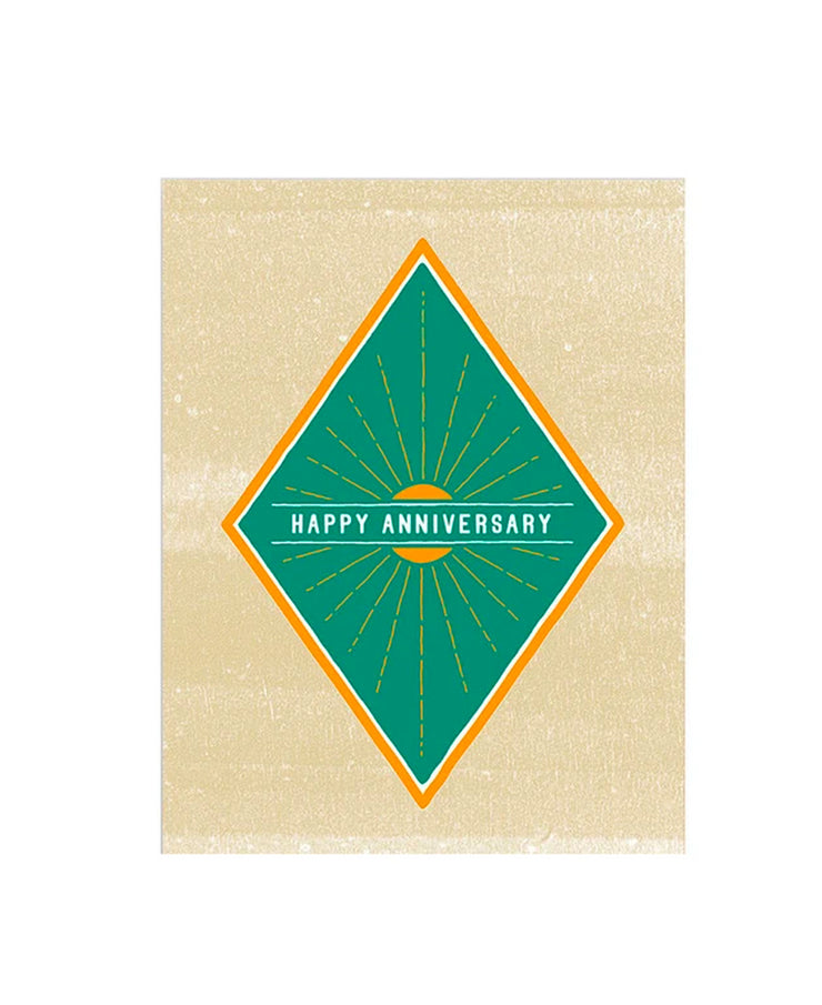 anniversary sunburst card