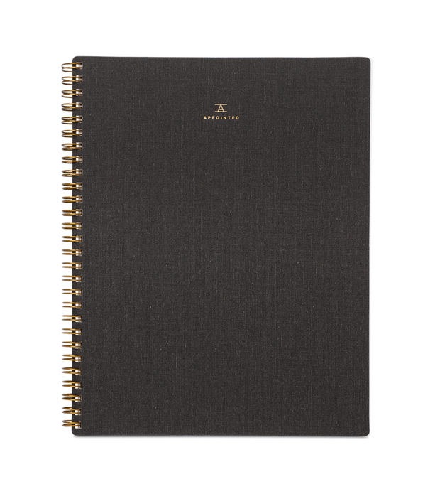 blank, grid & lined 7.5” × 9.5” notebooks - various colors