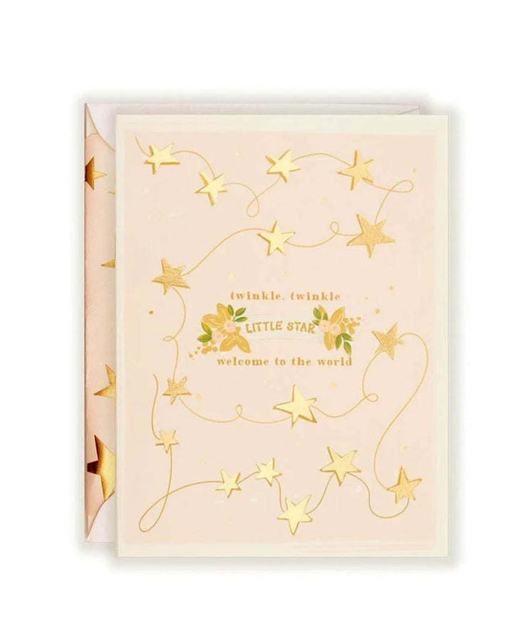 blush twinkle gold card