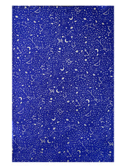 constellations - gold on sapphire wrapping sheet