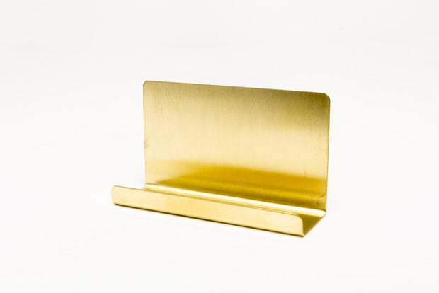 brass business card holder