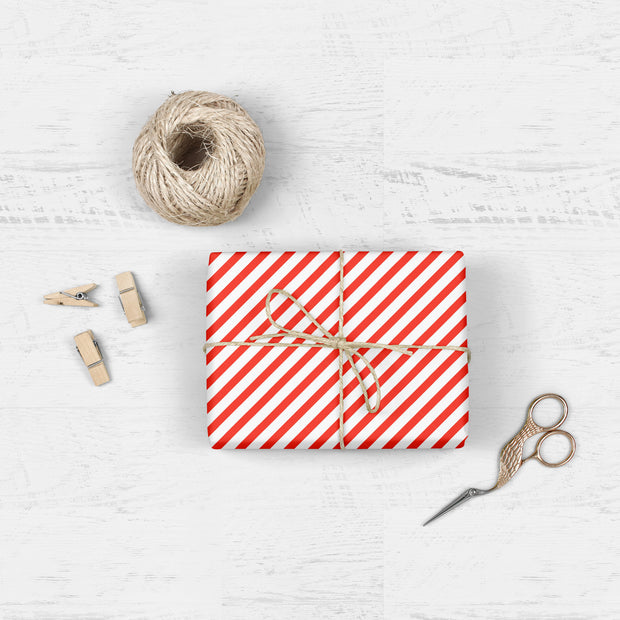 candy cane stripe wrap sheets - single or set of 3