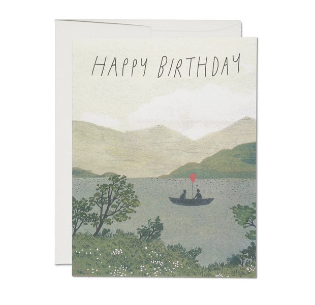 canoe birthday card