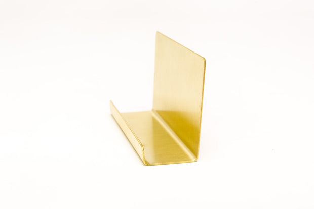 brass business card holder