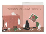 cat crimes french fold card