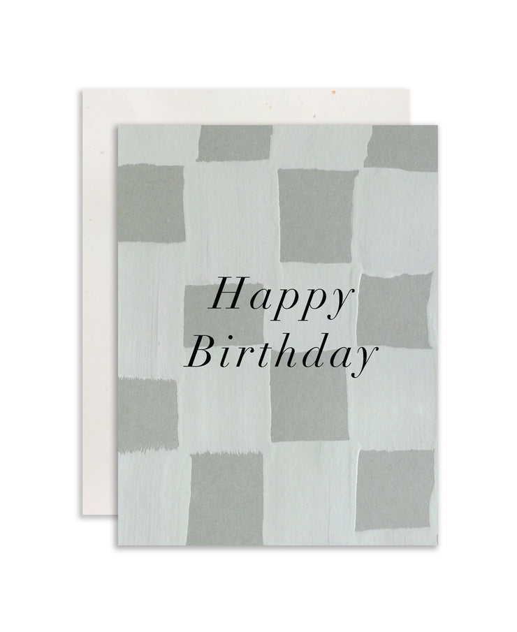 check hand-painted birthday card