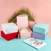 collapsible gift box with magnetic closure & tissue - various colors
