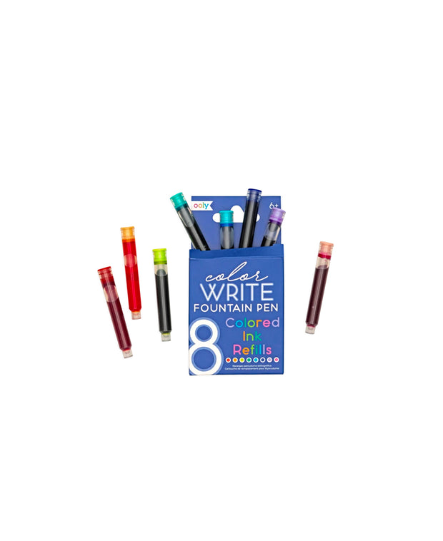 color write fountain pen refills
